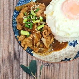 ข้าวหมูเทริยากิ+ไข่ดาว