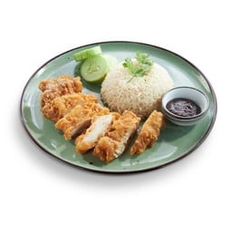 [ซินซิน ข้าวมันไก่] ข้าวมันไก่ทอด