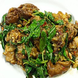 ผัดกะเพราคากิ