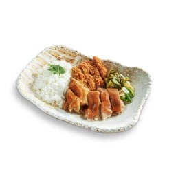 [ขาหมูระเบียงทอง] ข้าวขาหมูคากิหมูทอด