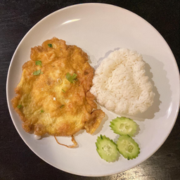 51ไข่เจียวหมูสับราดข้าว