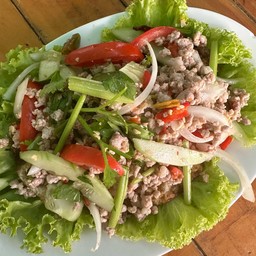 ยำไข่ดาวหมูสับ