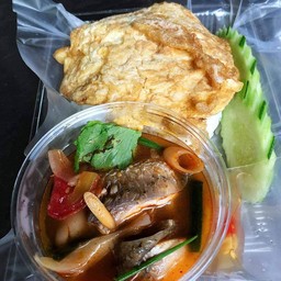 ต้มยำทะเล+ไข่เจียว