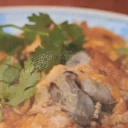 ไข่เจียวหอยนางรมราดข้าว