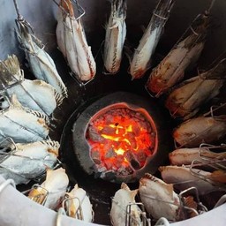 ปลาเผา&ยำแซ่บ&สลัดผักผลไม้