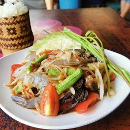 ตำกุ้งสด