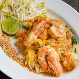 ผัดไทกุ้งสด