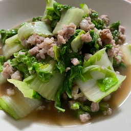 ผัดผักกาดขาว_หมูสับ