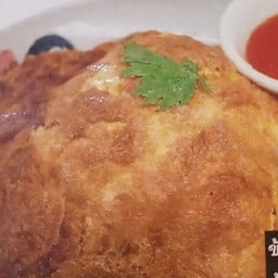 ไข่เจียวแหนมราดข้าว