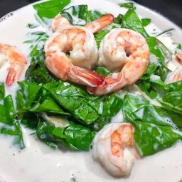 ใบเหลียงต้มกะทิกุ้งสด