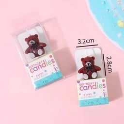 เทียนน้องหมีแสนน่ารัก 1 ตัว