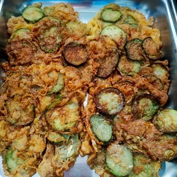 มะเขือยาวชุปไข่ทอด