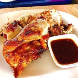 ไก่ย่าง ครึ่งตัว (ไม่มีปีกไก่ กับ ขาไก่)
