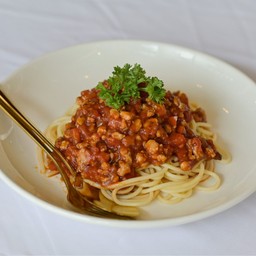 Spaghetti With Pork Tomato Sauce