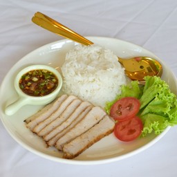 Braised Pork Rice Set + Jaew Dipping Sauce