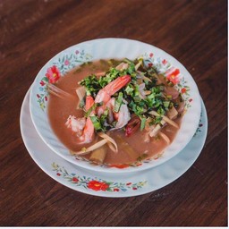ต้มยำสายบัวกุ้งสด-กลูเตนฟรี