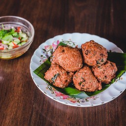 ทอดมันปลาใบโหระพาสด gluten-free