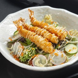 สลัดกุ้งทอดมายองเนส