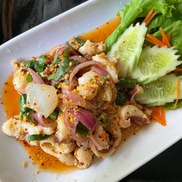 ลาบปลาหมึก