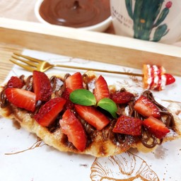 นูเทลล่า+สตอเบอร์รี่เต็มๆ