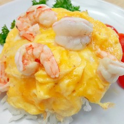 ข้าวไข่ข้นกุ้ง