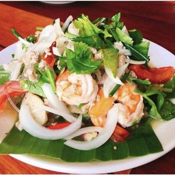 ยำวุ้นเส้นกุ้งสด(กุ้งคัดพิเศษ)