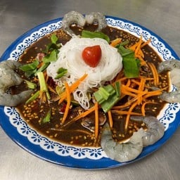(ถาด)แซ่บตาตีบหอยแครงกุ้งสด