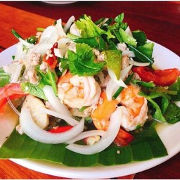 ยำวุ้นเส้นกุ้งสด(กุ้งคัดพิเศษ)