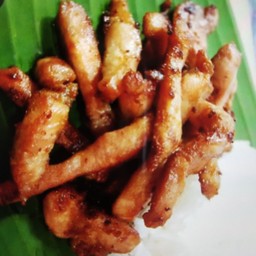 หมูทอดแดดเดียว