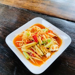 ตำไทย + ไข่เค็ม