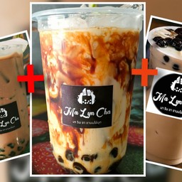 ชานมบราวชูก้าไข่มุก+ชานมไต้หวันไข่มุก+ชานมโกโก้ไข่มุก