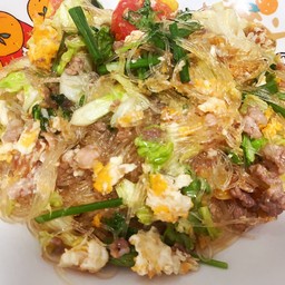 วุ้นเส้นผัดไข่ (กับข้าว)