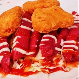 Nuggets & Sausage kebab M เคบับนักเก็ตส์ไก่&ไส้กรอกไก่