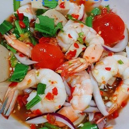 ยำกุ้งสด