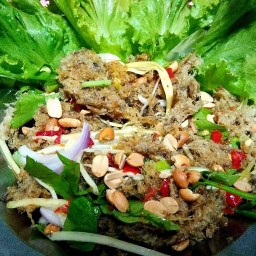 ยำปลาดุกฟู