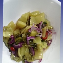 ยำผักกาดดอง