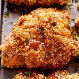 ไก่ทอดฝ่ามือ เคลือบซอสพริกเกาหลี