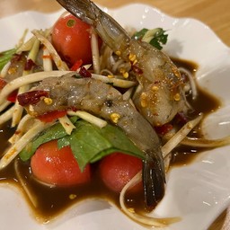 ตำกุ้งสด