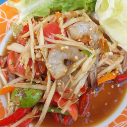 ตำกุ้งสด