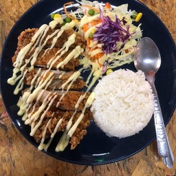 ข้าวหน้าไก่ทอด