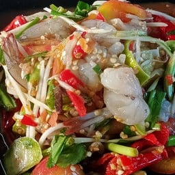 ตำกุ้งสด