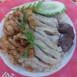 ข้าวมันไก่ + ข้าวไก่กรอบ