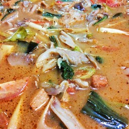 ต้มยำรวมมิตรเจ+ข้าว