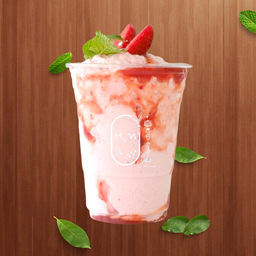 นมสดสตรอว์เบอร์รี่ปั่น