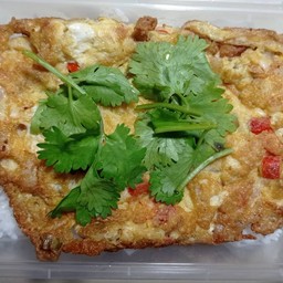 ข้าวราดไข่เจียว3ไส้(เลือกได้ค่ะ)