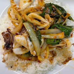 พริกเผา ปลาหมึก