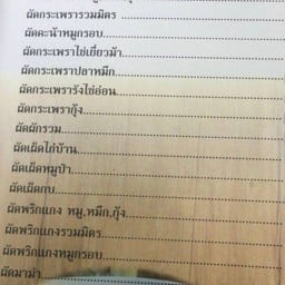 ข้าวกระเพราหมู ไก่ กุ้ง ปลาหมึก หมูกรอบ