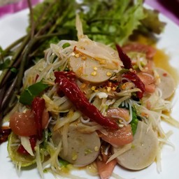 ตำขนมจีนไก่ยอ