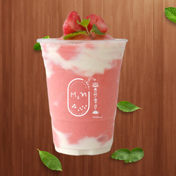 สตรอว์เบอร์รี่โยเกิร์ตปั่น