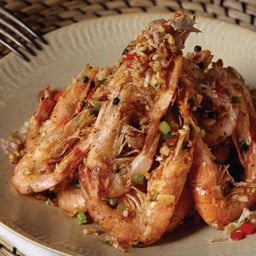 กุ้งแชบ๊วยคั่วพริกเกลือ